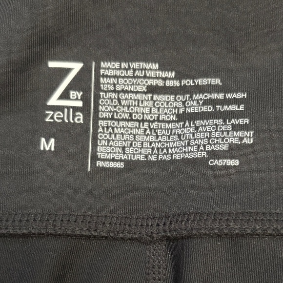 Z by Zella The Daily Wide Leg Casual Workout Pant Pockets Athleisure Size M NEW - Picture 5 of 8